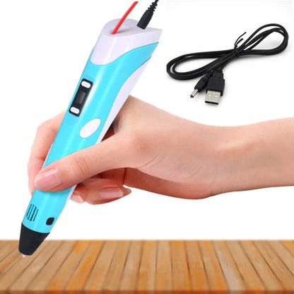 3D Pen For KIDS, 3D Drawing Printing Pen with LCD Screen Compatible,Toys for Kids Birthday Gift Choice : one pen or 25m filament