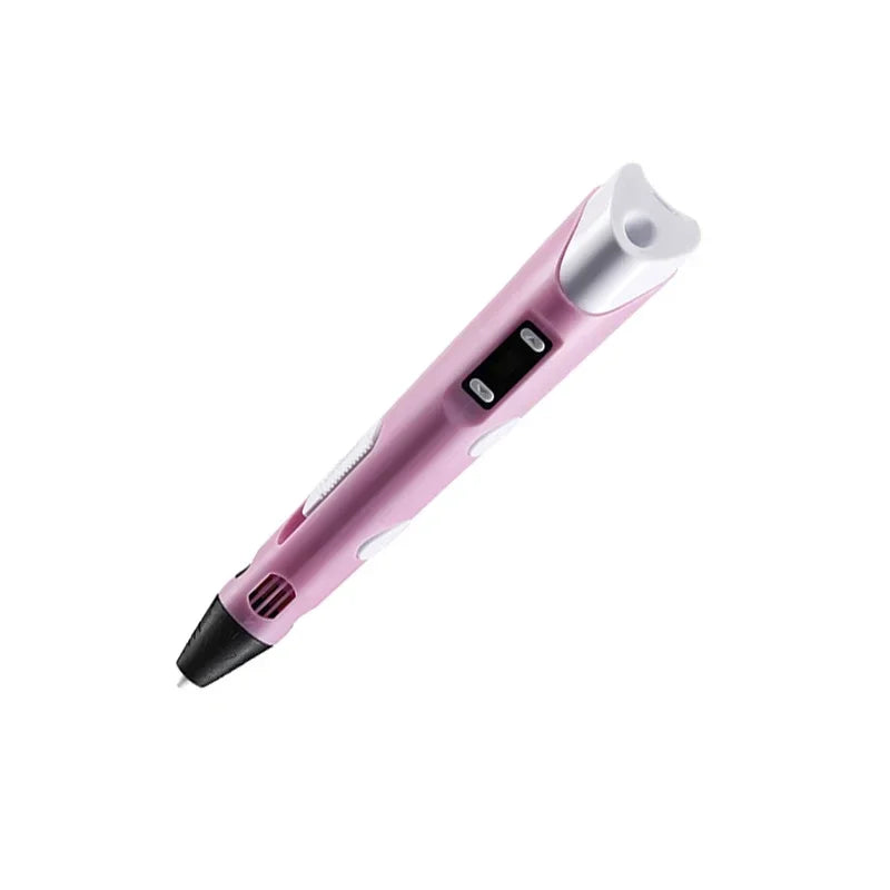 3D Pen LED Screen DIY 3D Printing Pen 50M PLA Filament Creative Toy Gift For Kids Design Drawing 3D Printer Pen Drawing Stift