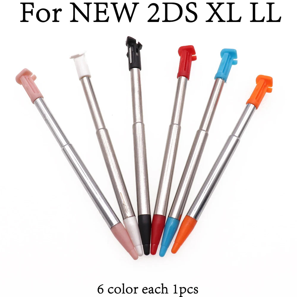 1Set Plastic&Metal Touch Screen Stylus Pen Game Console Pen for NDSL NDSi NDS WIIU 2DS 3DS XL LL New 3DSXL LL New 2DSXL