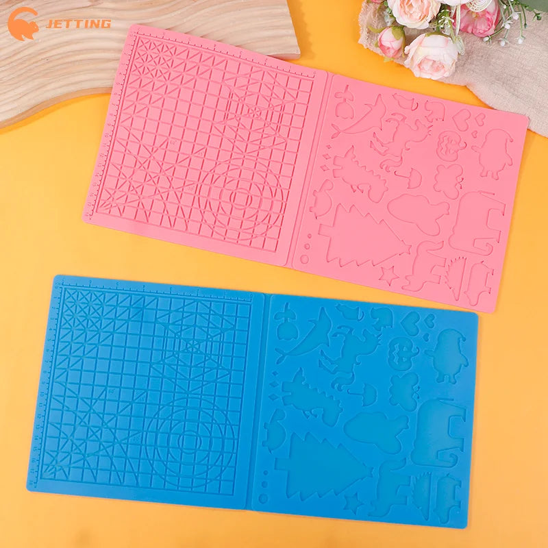 1PCS 3D Printing Pen Silicone Mat DIY Creative Drawing Template Pad With Heat-proof Finger Sleeve Art Tools Christmas Gift