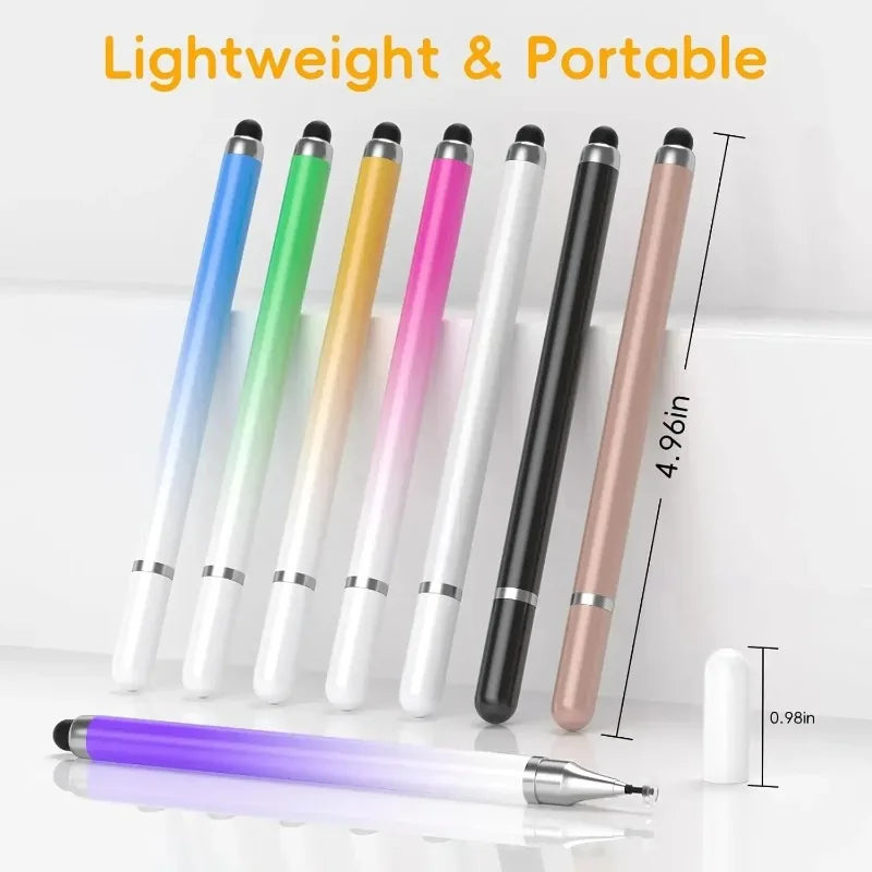 8-1PCS Double-Headed Universal Stylus Pen for iPad Tablet Android iOS Phone Drawing Writing Capacitive Screen Touch Stylus Pens