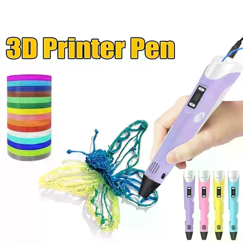 3D Printing Pen Intelligent Pen Making Graffiti ArtsCrafts With USB Cable For Kids Adults DIY Creative Art Supplies