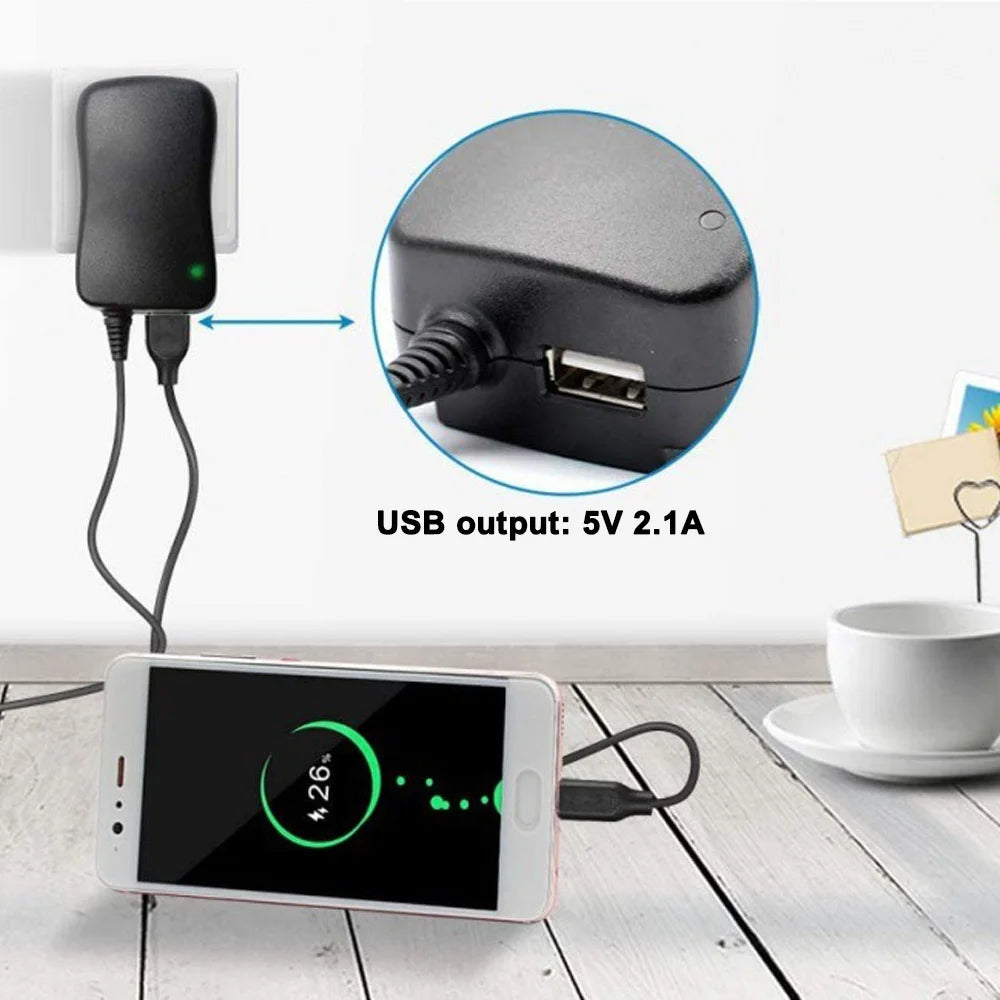 3V 4.5V 5V 6V 7.5V 9V 12V 2A/2.5A AC/DC Adapter US/EU Adjustable Power Adapters USB Universal Charger Switch Power Supply