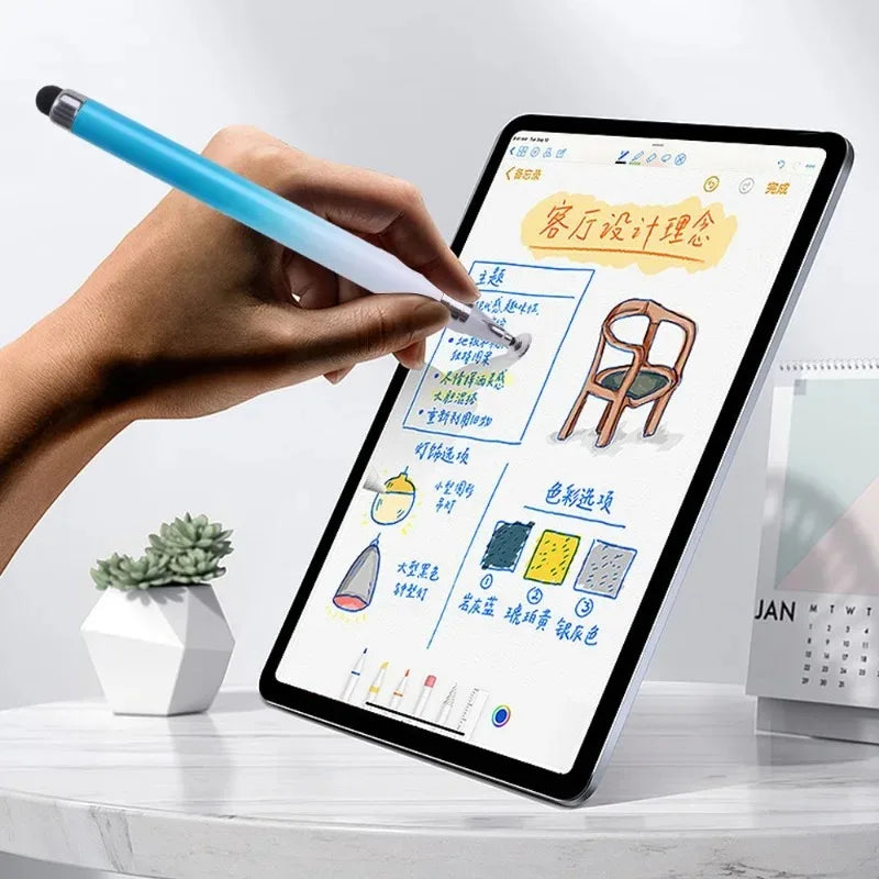 Universal Stylus Pen 2 in 1 for IPad Tablet Phone Drawing Painting High Precision Disc Tip Silicone Touch Screen Pen Accessories