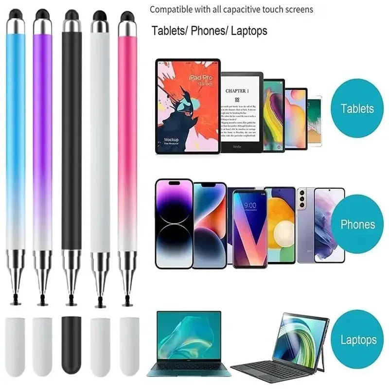8-1PCS Double-Headed Universal Stylus Pen for iPad Tablet Android iOS Phone Drawing Writing Capacitive Screen Touch Stylus Pens