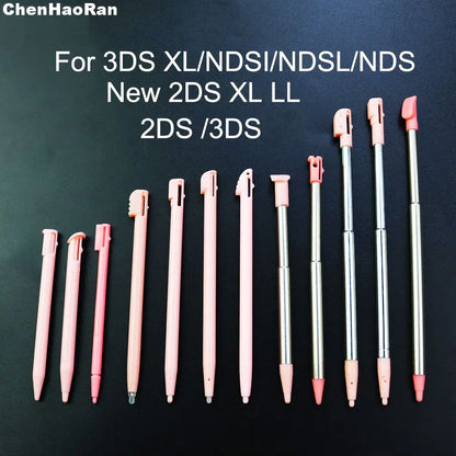 3PCS Plastic Stylus Touch Screen Metal Telescopic Stylus Pen for 3DS XLNDSI NDSL NDS New 2DS XL LL 2DS 3DS