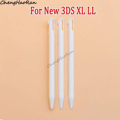 3 Pcs White Metal Retractable Pen & Plastic Pen For New 3DS XL LL/New 2DS LL XL /NDSL NDS Lite NDSi NDS Wii U 2DS 3DS Stylus Pen