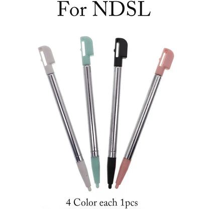 1Set Plastic&Metal Touch Screen Stylus Pen Game Console Pen for NDSL NDSi NDS WIIU 2DS 3DS XL LL New 3DSXL LL New 2DSXL