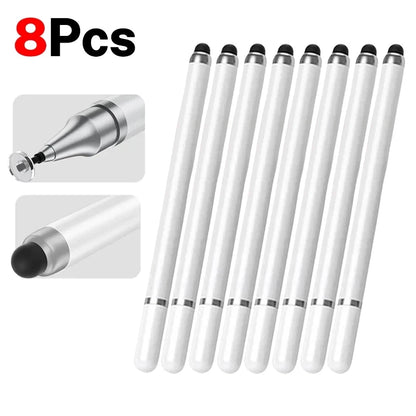 8-1PCS Double-Headed Universal Stylus Pen for iPad Tablet Android iOS Phone Drawing Writing Capacitive Screen Touch Stylus Pens