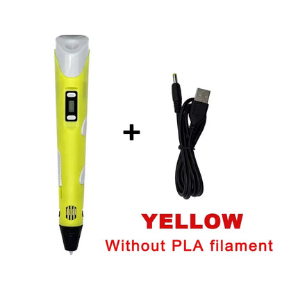 3D Printing Pen, High Temperature 3D Pen, DIY Drawing Pen Gift for Kids Students