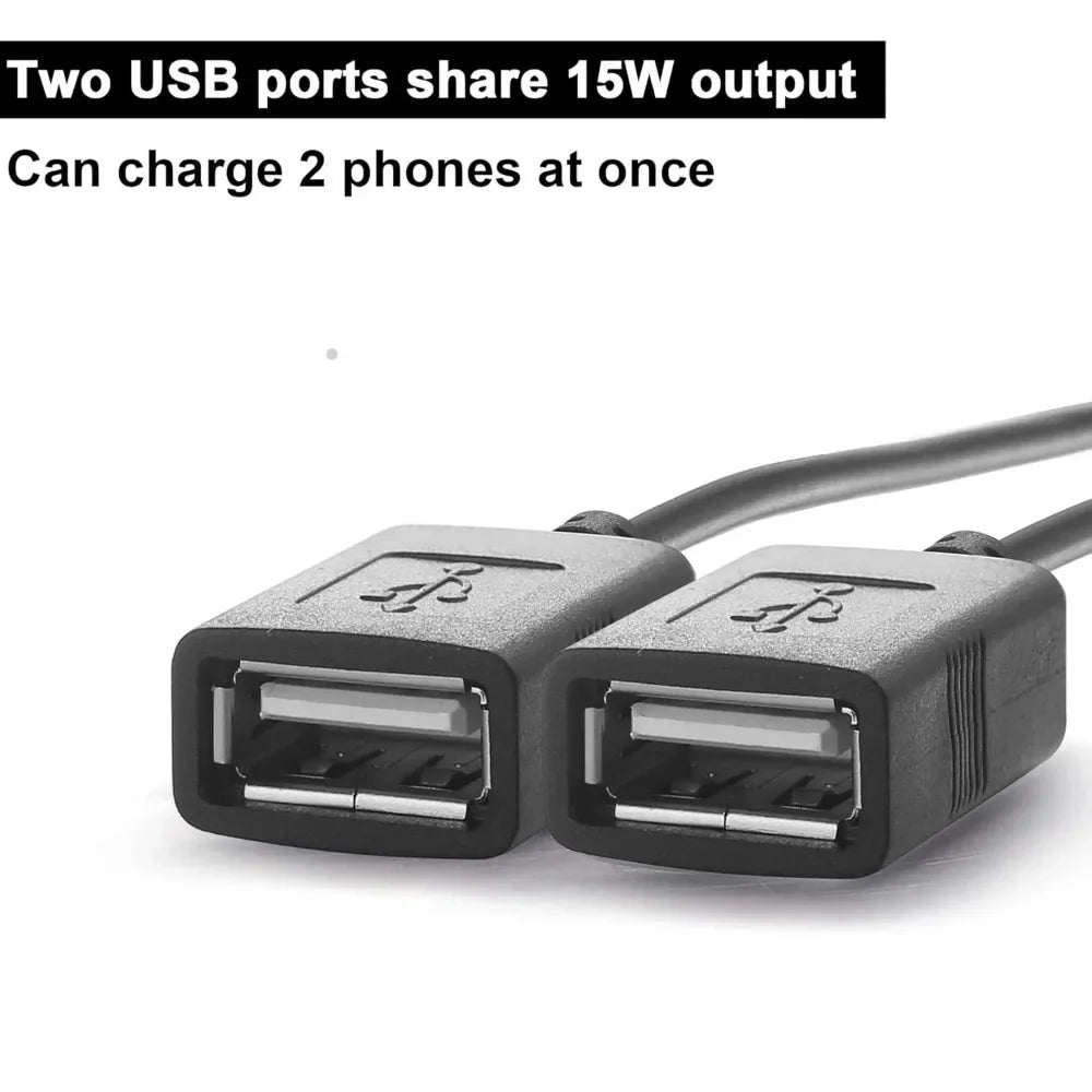 12V/24V to 5V 3A Power Adapter Converter DC-DC Step Down Module USB-A Female/Type C/dual USB/open Wire Connector Waterproof CE