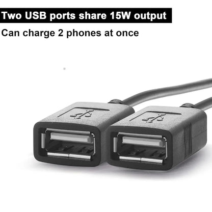 12V/24V to 5V 3A Power Adapter Converter DC-DC Step Down Module USB-A Female/Type C/dual USB/open Wire Connector Waterproof CE