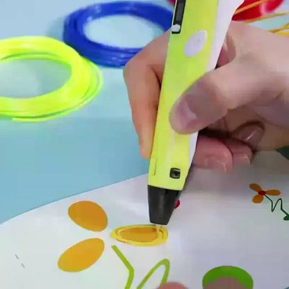3D Printing Pen Intelligent Pen Making Graffiti ArtsCrafts With USB Cable For Kids Adults DIY Creative Art Supplies