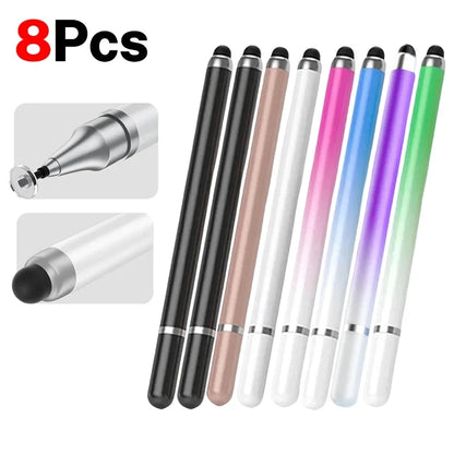 8-1PCS Double-Headed Universal Stylus Pen for iPad Tablet Android iOS Phone Drawing Writing Capacitive Screen Touch Stylus Pens