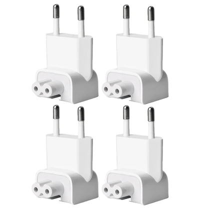 1-4PCS EU Plug Converter Portable Wall Travel Charger Adapter for Ipad Magsafe Macbook Laptop Charge Power Adapters Accessories