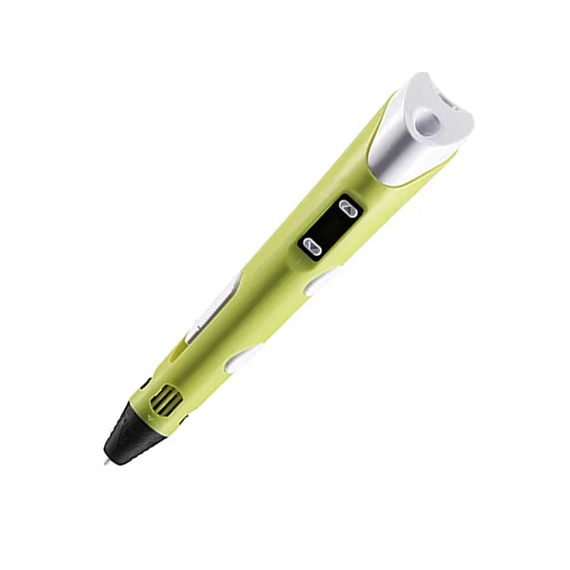 3D Pen LED Screen DIY 3D Printing Pen 50M PLA Filament Creative Toy Gift For Kids Design Drawing 3D Printer Pen Drawing Stift
