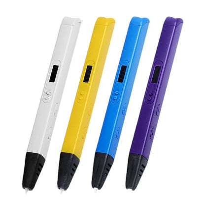 3D Paint Pen Printing OLED Display Stepless Speed Control Temperature Adjustment 1.75mm PLA/ABS 9M Filament DIY Kids Draw Gift