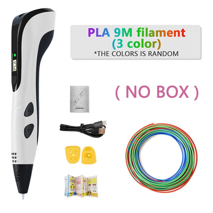NEW 3D Printing Pen 3d Pen Set LCD Display with PLA Filament for Kids Chidren Child's Birthday Christmas Creative DIY Gift