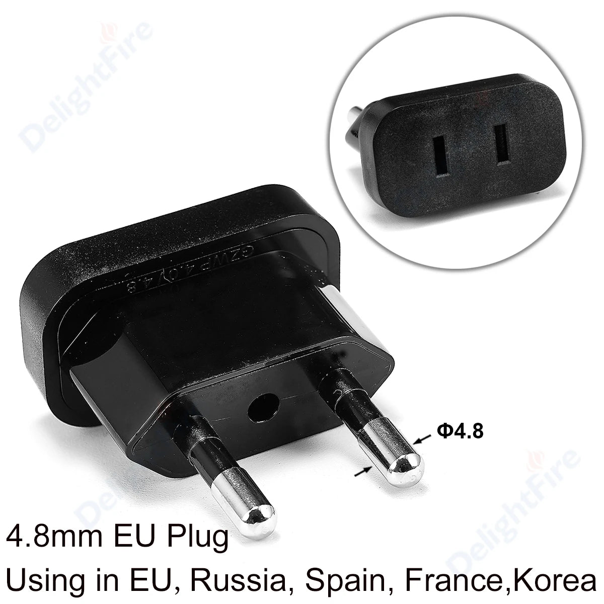 EU Plug Adapter Electrical Sockets US to EU Plug Converter US China Travel Adaptor Euro AC Outlet Wall Socket Power Adapters