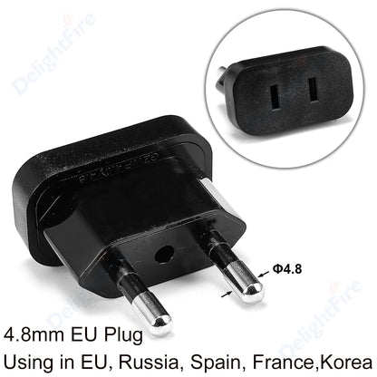 EU Plug Adapter Electrical Sockets US to EU Plug Converter US China Travel Adaptor Euro AC Outlet Wall Socket Power Adapters