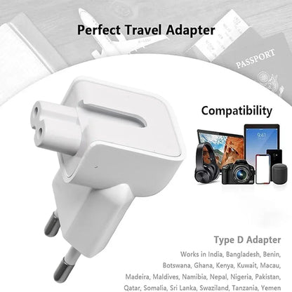 1-4PCS EU Plug Converter Portable Wall Travel Charger Adapter for Ipad Magsafe Macbook Laptop Charge Power Adapters Accessories
