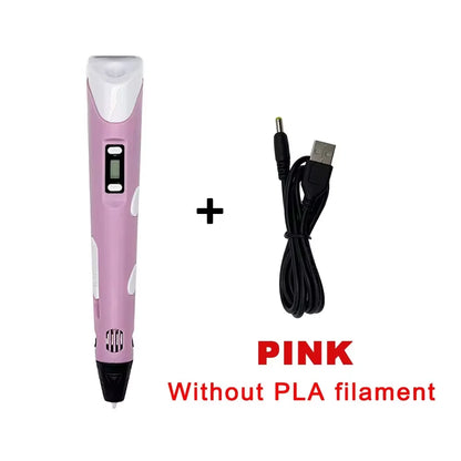 3D Printing Pen, High Temperature 3D Pen, DIY Drawing Pen Gift for Kids Students