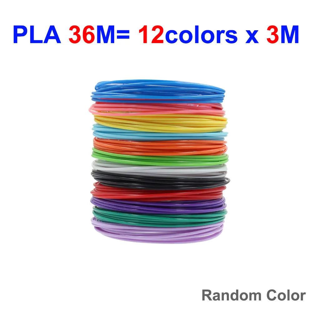 3D Pen Consumables PLA Filament Diameter 1.75mm Color 3D Pen Printing Material 20/30 Colors, 90M 150M 200M, Smokeless,Odorless