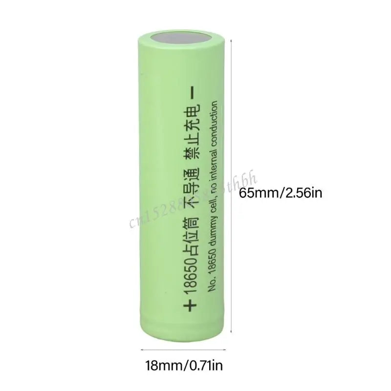18650 Dummy Battery Spacer Tube 0V NonConductive For Power Adapters Welding Training DIY Projects Y4QD