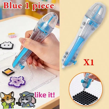 1pc Bead Pen with a 2.6Mm Tip for 3D Pixel Puzzles, Featuring an Automatic Mechanism. It Has an Ergonomic Grip for Comfortable