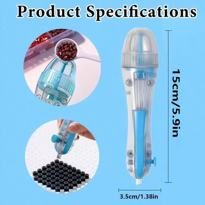 1pc Bead Pen with a 2.6Mm Tip for 3D Pixel Puzzles, Featuring an Automatic Mechanism. It Has an Ergonomic Grip for Comfortable