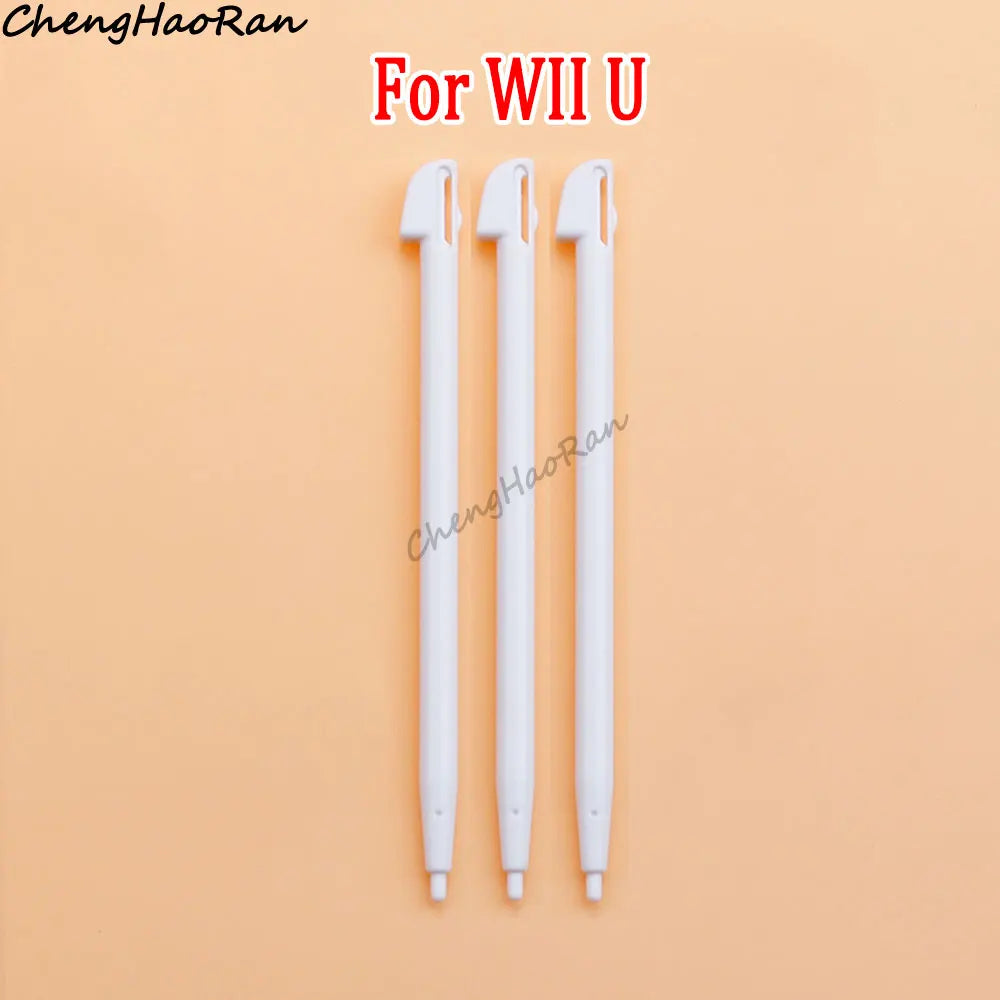 3 Pcs White Metal Retractable Pen & Plastic Pen For New 3DS XL LL/New 2DS LL XL /NDSL NDS Lite NDSi NDS Wii U 2DS 3DS Stylus Pen