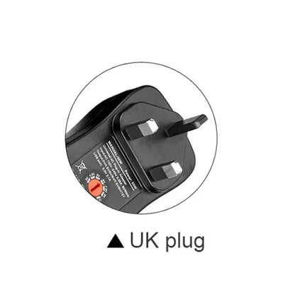 DC 3V 4.5V 5V 6V 7.5V 9V 12V 30W Adapter US EU UK AU Adjustable Power Adapters USB 2.1A Universal Charger Switch Power Supply