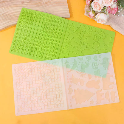 3D Printing Pen Silicone Mat DIY Creative Drawing Template Pad With Heat-proof Finger Sleeve Art Tools Christmas Gift For Kids