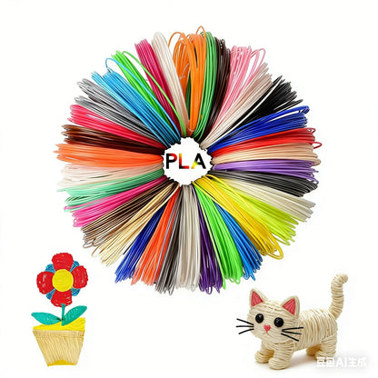 3D Pen PLA Filament 1.75mm 12 Colors 9M 18M 36M 3D Printing Pen Refills Safety No Pollution Stereoscopic Modeling 3D Printer Pen