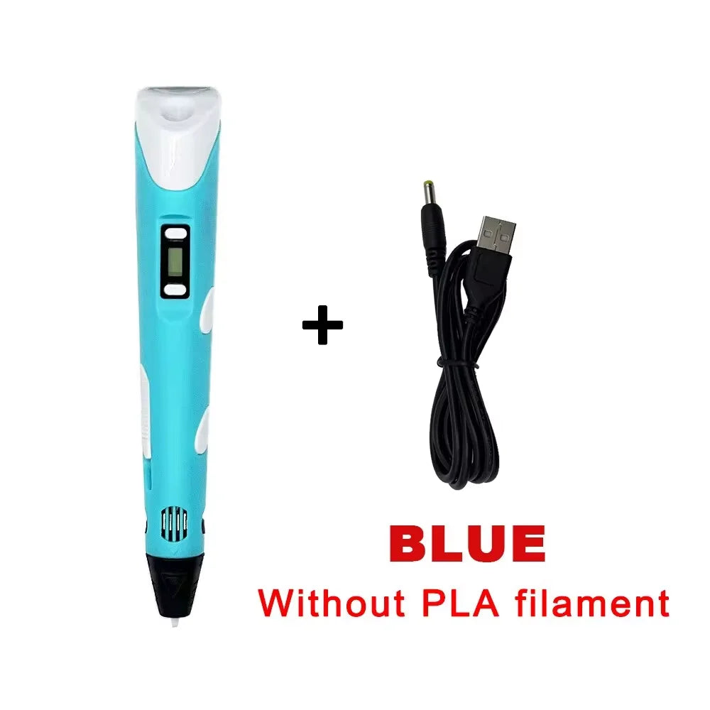 3D Printing Pen, High Temperature 3D Pen, DIY Drawing Pen Gift for Kids Students