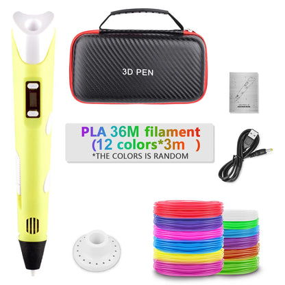 3D Printing Pen 2023 New 3D Pen with PLA Filament for Children Kids Creative DIY Pens Child's Birthday Gift Christmas