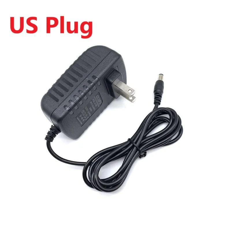 Power Adapter AC 100-240V Input DC Output 12V 2A Supply Charger EU US AU UK Adapter Converter Plug for Camera DVR LED Robot LED