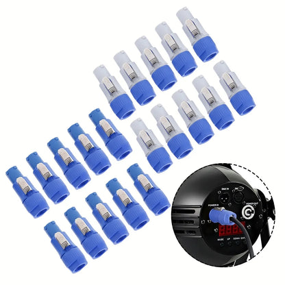 10PCS Powercon Connector Males 3 Pin Speaker  3 Pin Male Power Connector 20A 250V AC Power  Adapters
