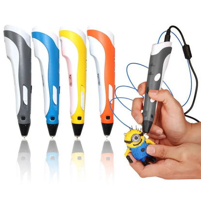3D Pen Original DIY 3D Printing Pens With ABS Filament Creative Toy Birthday Gift for Kids Design Drawing 3D Printer Pen