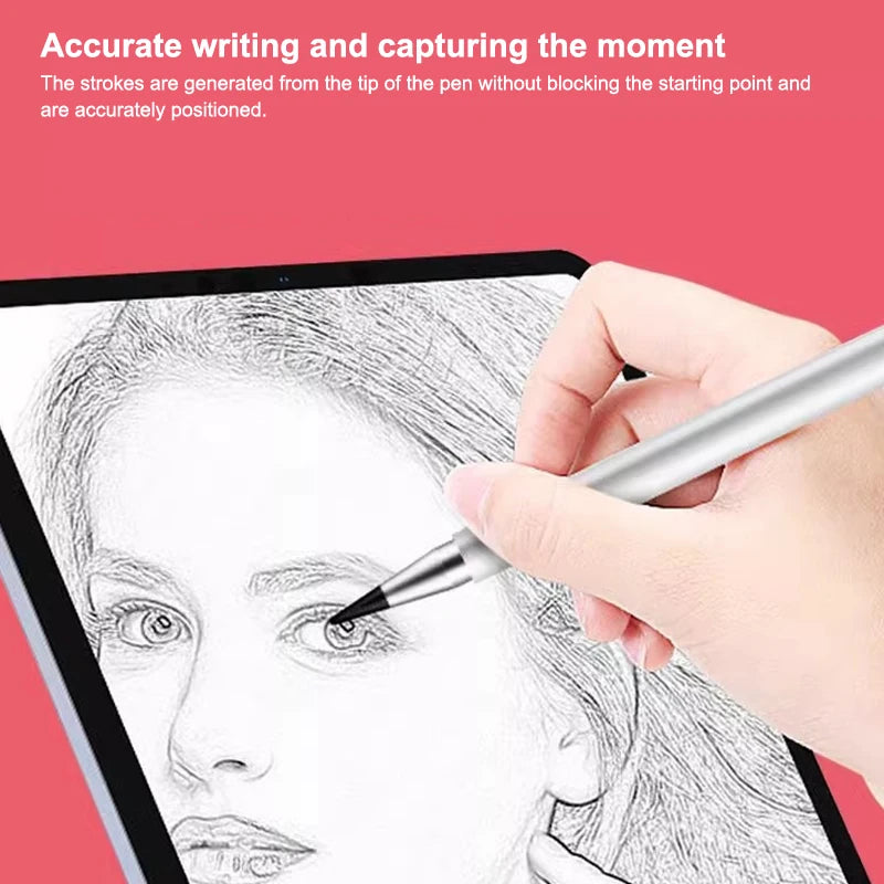 Premium Universal Stylus Pen for Smart Phones, iPads, & Tablet Drawing - 3 in 1 Design