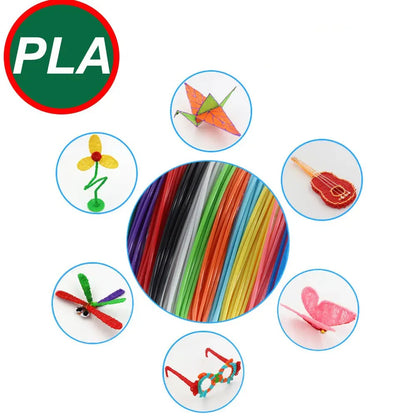 5M 5/10/20 Colors 3D Pen Refills Pla 3D Pen Printing Cables Filament Printing Materials High Precision Printer Cable Mate