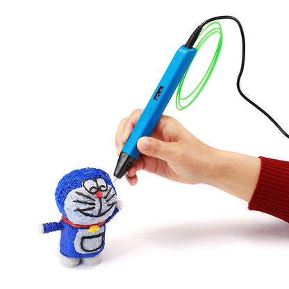 New 3D Professional Printing 3D Pen Support ABS PLA Filament Drawing Pen With OLED Display Printing Pen With 5V 2A Adapter