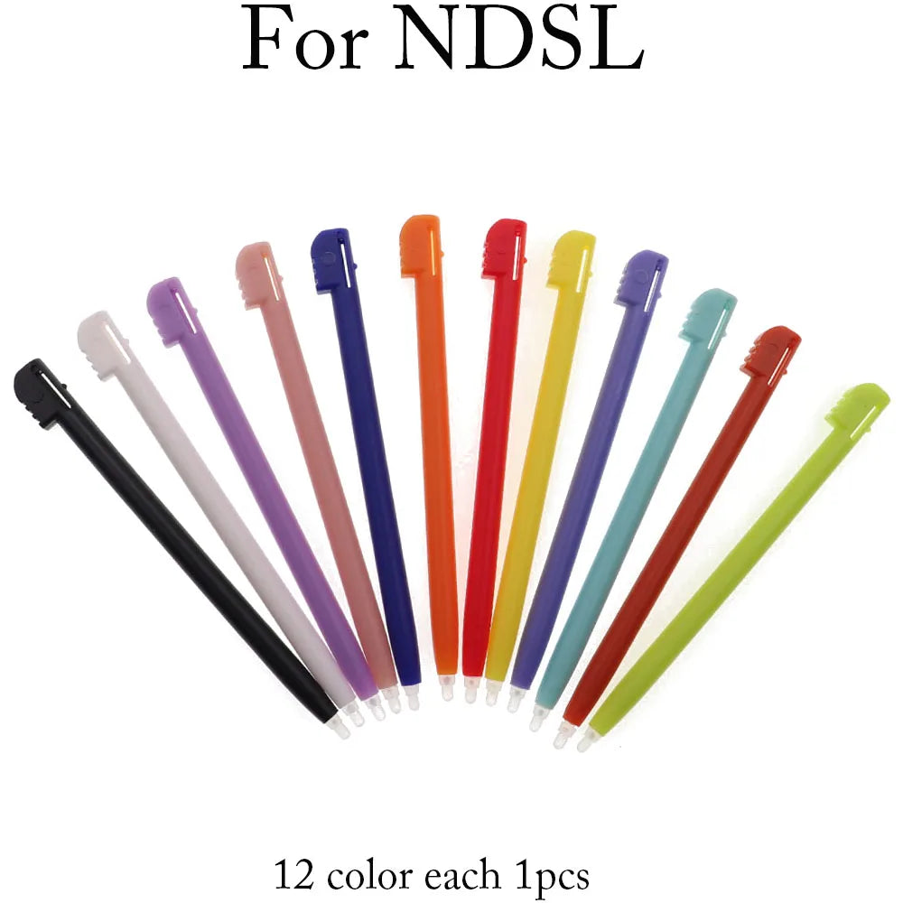 1Set Plastic&Metal Touch Screen Stylus Pen Game Console Pen for NDSL NDSi NDS WIIU 2DS 3DS XL LL New 3DSXL LL New 2DSXL