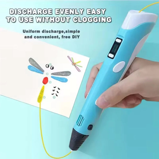 USB 3D Printing Pen Drawing 9M PLA Children's 3D Graffiti Drawing Pen Toy Smart Gift DIY Art Tool Birthday Christmas Gift