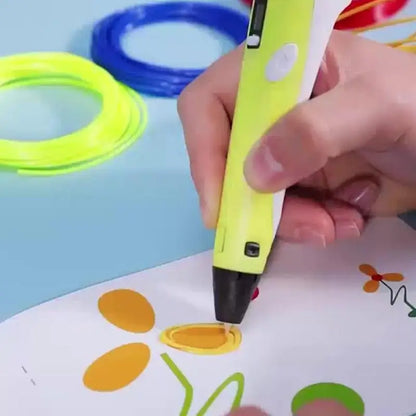 3D Printing Pen Digital Display Intelligent Pen Making Doodles Graffiti ArtsCrafts With USB Cable