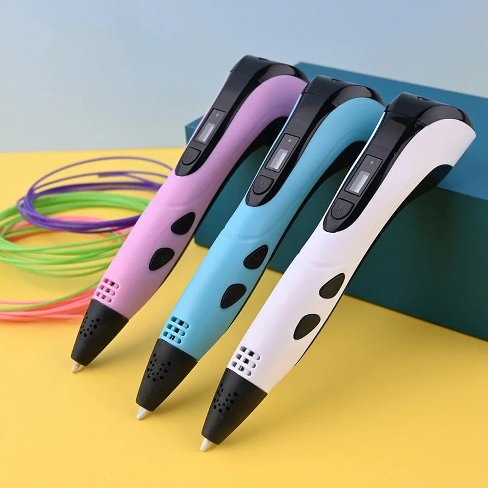 2026 NEW 3D Printing Pen 3d Pen Set for Kids Chidren Child's Birthday Christmas Creative DIY Gift LCD Display with PLA Filament