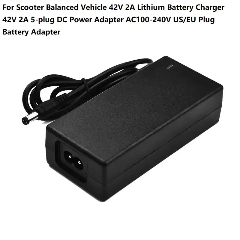 42V 2A DC Power Adapter 5-plug Lithium Battery Charger Replaceable Plug Power Charger AC100-240V EU US Plug Power Adapters
