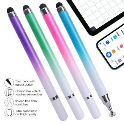 Universal Stylus Pen 2 in 1 for IPad Tablet Phone Drawing Painting High Precision Disc Tip Silicone Touch Screen Pen Accessories