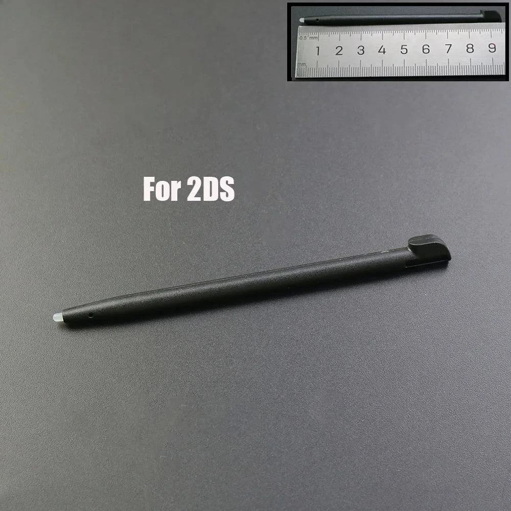 1pcs Black Plastic Stylus Touch Screen Metal Telescopic Stylus Pen For 2DS 3DS New 2DS LL XL New 3DS XL LL For NDSL NDSi NDS Wii