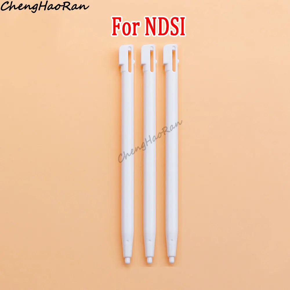 3 Pcs White Metal Retractable Pen & Plastic Pen For New 3DS XL LL/New 2DS LL XL /NDSL NDS Lite NDSi NDS Wii U 2DS 3DS Stylus Pen